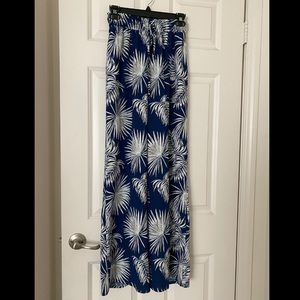 Navy Wide Leg Pants